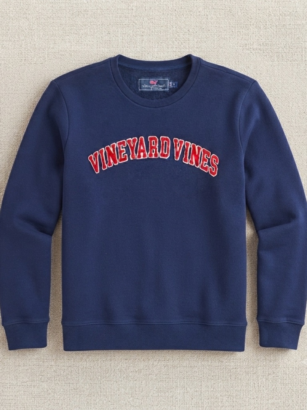 Vineyard Vines Navy Blue Graphic Sweatshirt Size S (8-10)